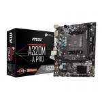 MSI A320M-A PRO AM4 AMD A320 SATA 6Gb/s Micro ATX with Core Boost AMD Motherboard